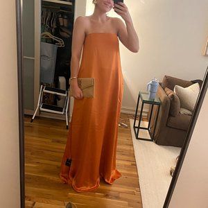 Anna Quan Delfina Dress in Kumquat